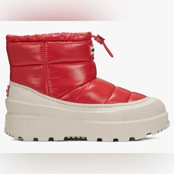 Hunter AMBLE RED PLATFORM INSULATED BOOTS US 9 $190 - Picture 3 of 9